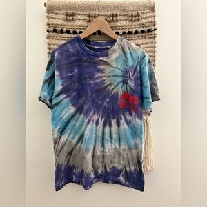 Travis Scott Cactus Jack Merch Astro World Tee Tie-Dye Graphic T-Shirt